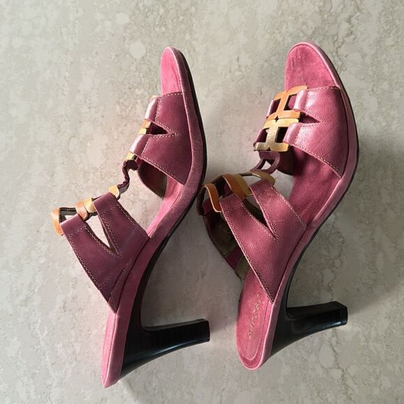 Women's Aerosoles Pink Frothy Open Toe Sandals 10 M - Picture 6 of 11